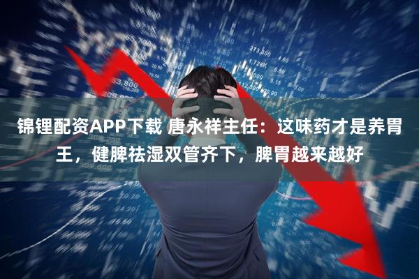 锦锂配资APP下载 唐永祥主任：这味药才是养胃王，健脾祛湿双管齐下，脾胃越来越好
