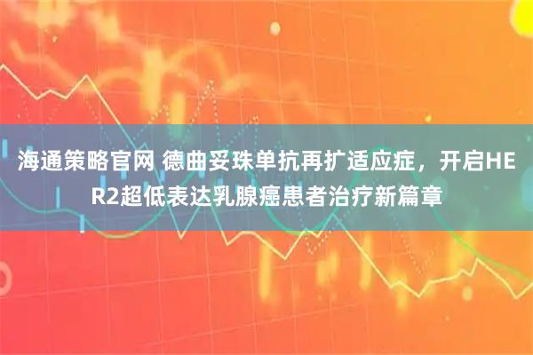 海通策略官网 德曲妥珠单抗再扩适应症，开启HER2超低表达乳腺癌患者治疗新篇章